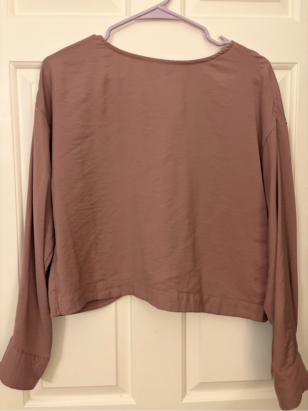 Madewell Women's Lightweight Long-Sleeve Top in Dusty Mauve